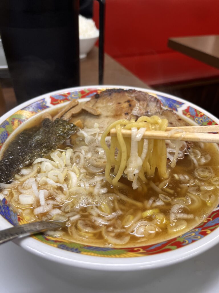 まぐろラーメン大門のまぐろラーメン(醤油)