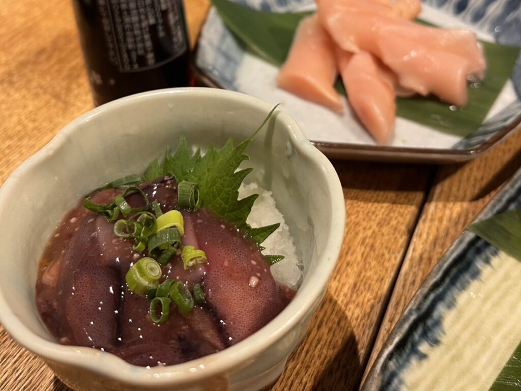 大衆割烹TAKEYAのホタルイカの沖漬け