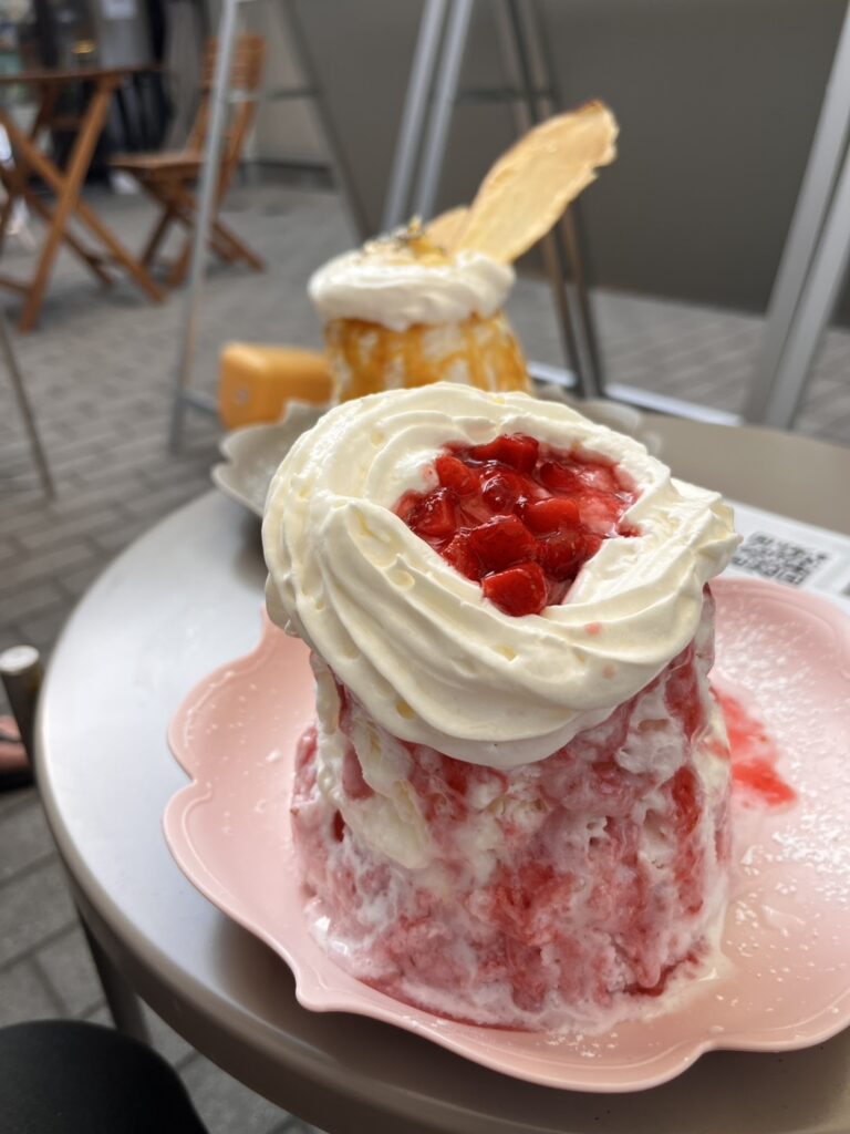 小江戸川越本町テラスのいちごかき氷
