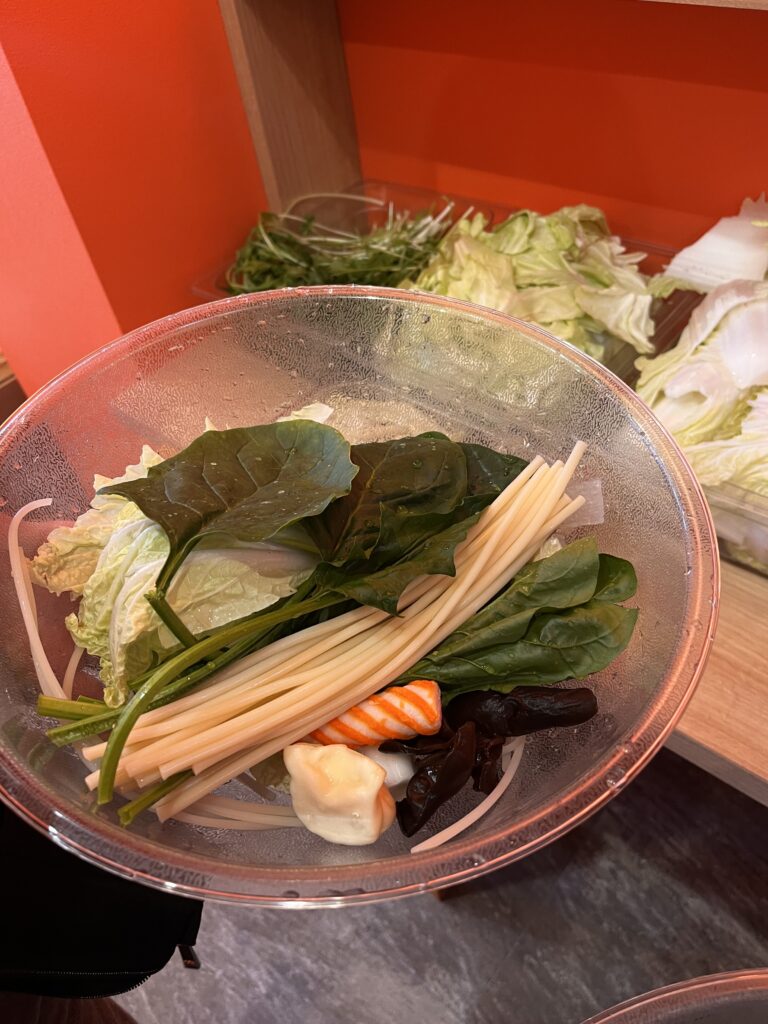 明麗麻辣湯の具材