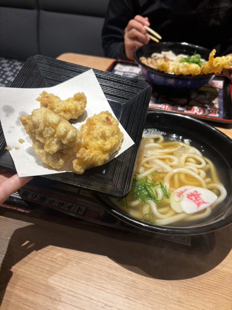 資さんうどんの鶏天うどん